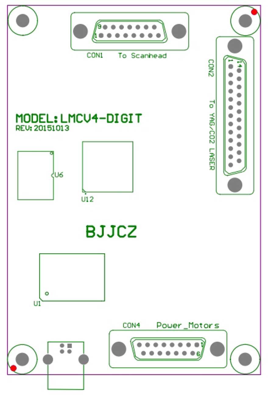  CO2/紫外/綠光激光打標控制卡LMC2015 digit-M